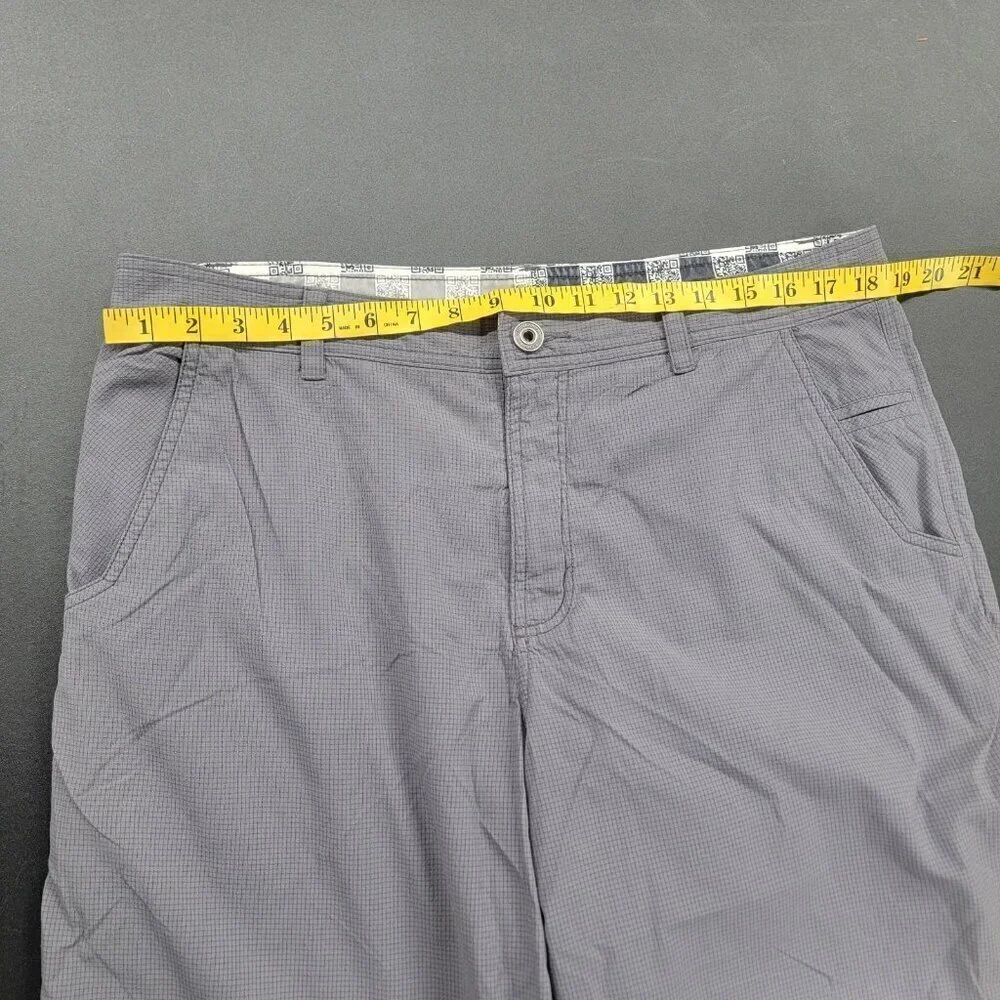 Lululemon Shorts Men's Gray Kahuna Flat Front Hybrid Chino 10” Inseam 38 Golf